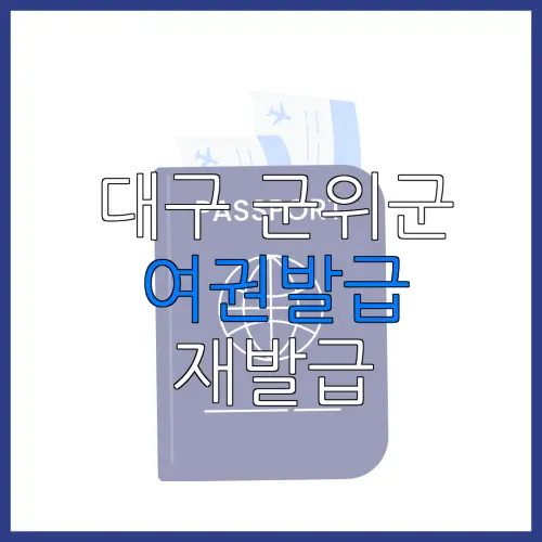 대구 군위군 여권발급 재발급 | 발급 준비물 | 여권민원실 | 여권사진 | 여권발급 온라인