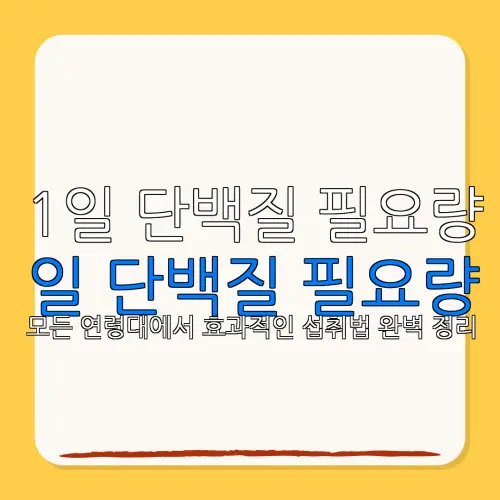 1일 단백질 필요량일 단백질 필요량모든 연령대에서 효과적인 섭취법 완벽 정리